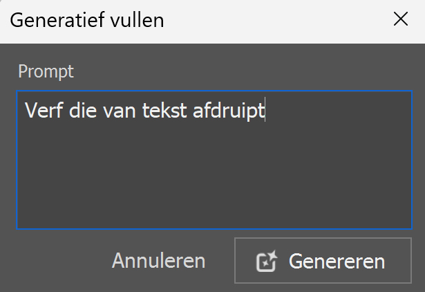 Generatief vullen