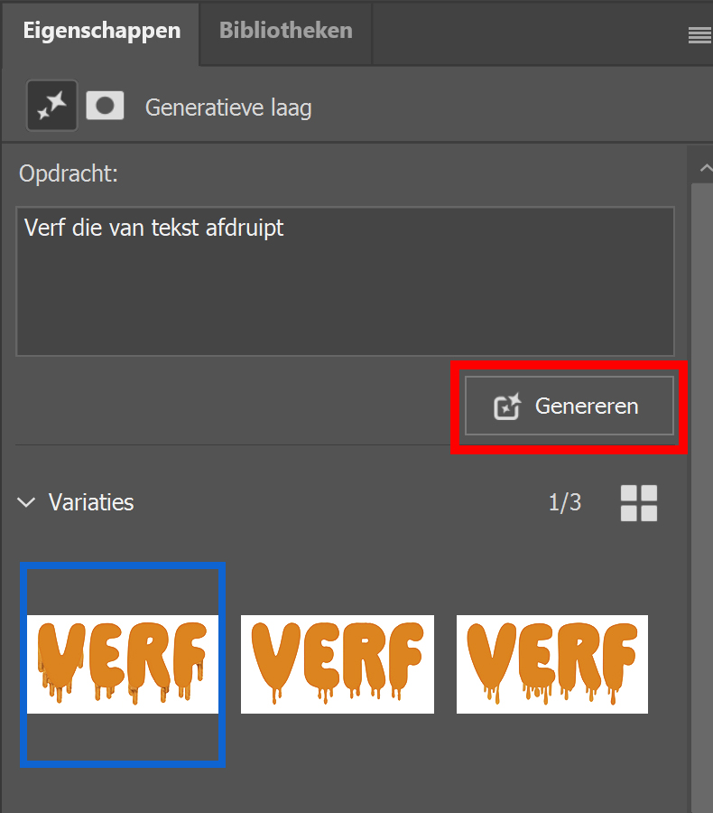 Opnieuw genereren